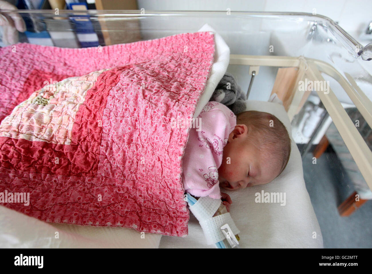 Baby girl found abandoned Stock Photo Alamy