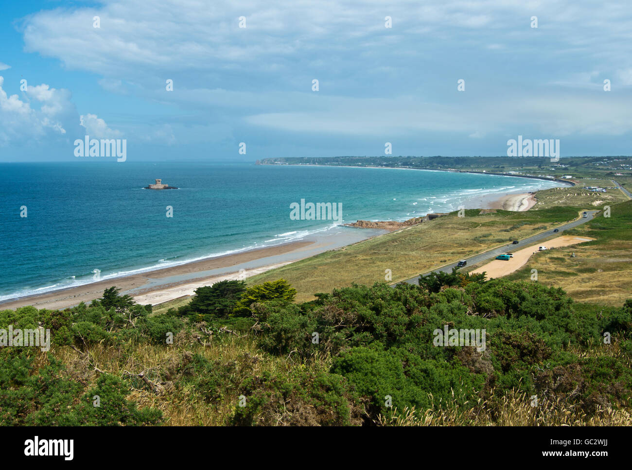 St Ouen's Bay, Jersey, Channel Island Stock Photo