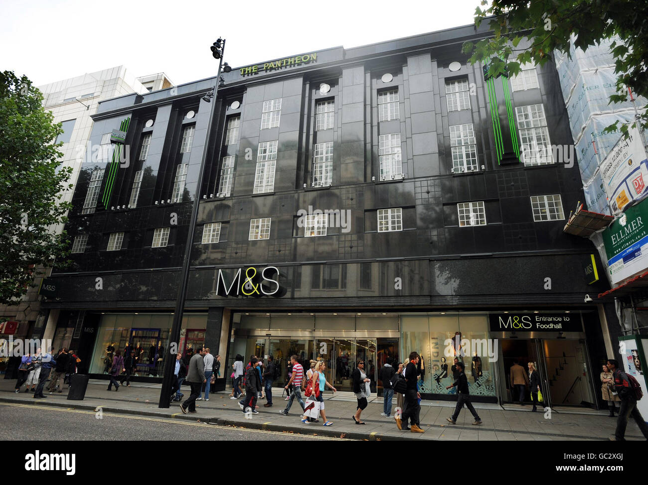 The Marks & Spencer's Pantheon store on London's Oxford Street which has been granted Grade II listed status. Stock Photo