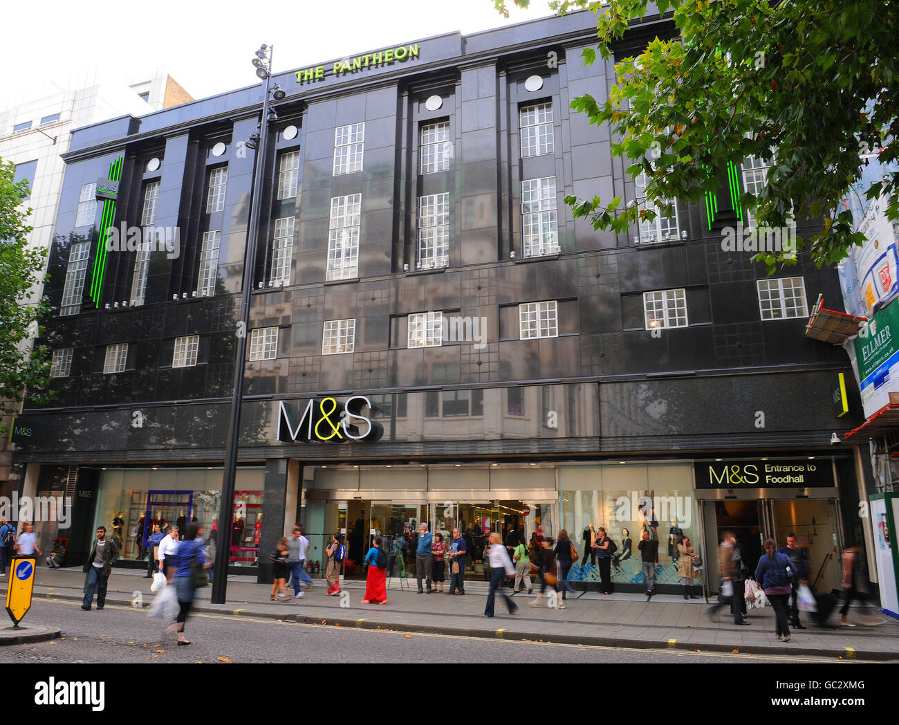 The Marks & Spencer's Pantheon store on London's Oxford Street which has been granted Grade II listed status. Stock Photo