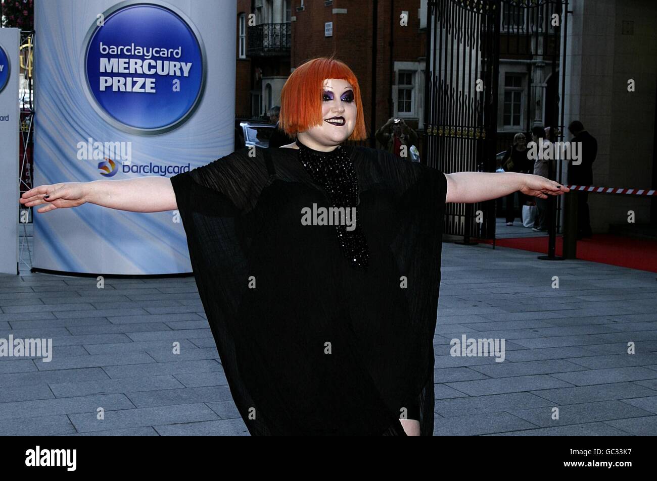 Beth Ditto arriving for the 2009 Barclaycard Mercury Prize at the Grosvenor House Hotel, Park Lane. Stock Photo