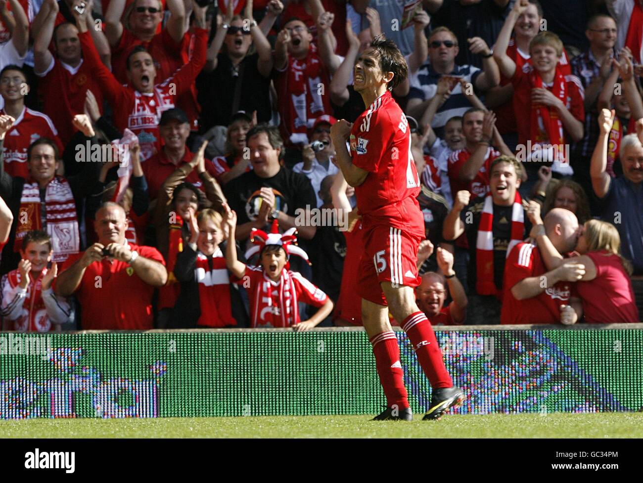 Soccer - Barclays Premier League - Liverpool v Burnley - Anfield Stock Photo