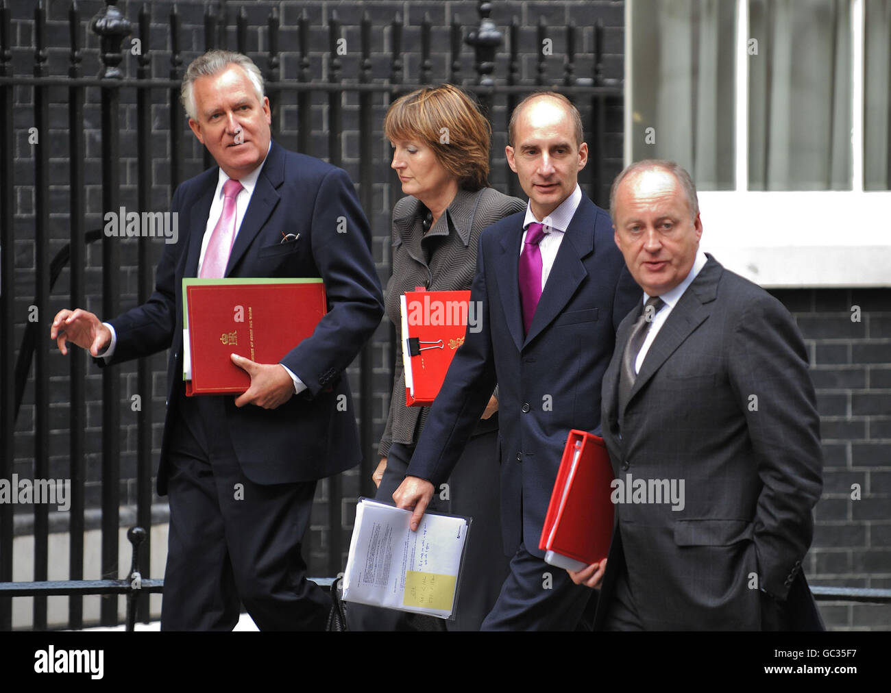 As they arrive for a meeting with northern ireland secretary hires