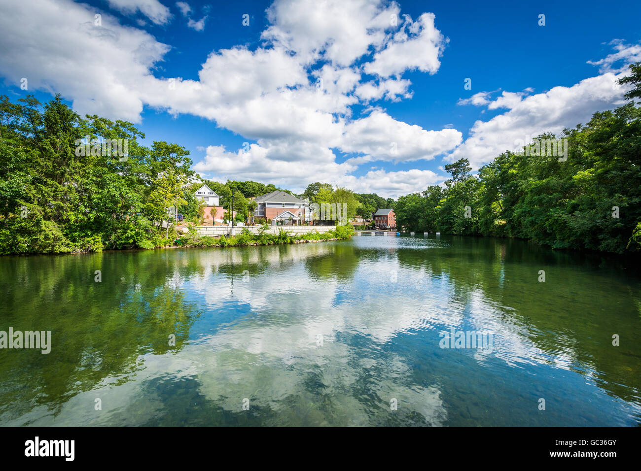 The Winnipesaukee River, in Laconia, New Hampshire Stock Photo Alamy