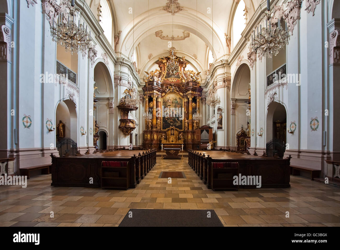 Ursulinenkirche, Ursuline church, in Linz, Upper Austria, Austria ...