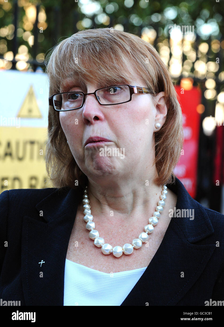 Headteacher Julie Roberts Outside Blue Coat Church Of England School In Coventry After A Pupil Died Yesterday In Hospital Shortly After Receiving The Hpv1 Cervarix Jab Stock Photo Alamy