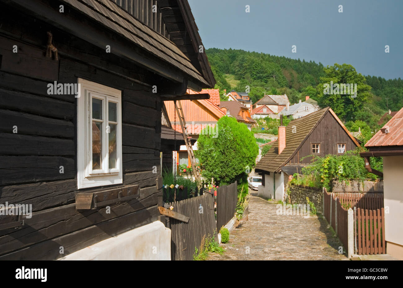 Timbered houses from 18th 19th century, Jaronkova ulicka, Stramberk