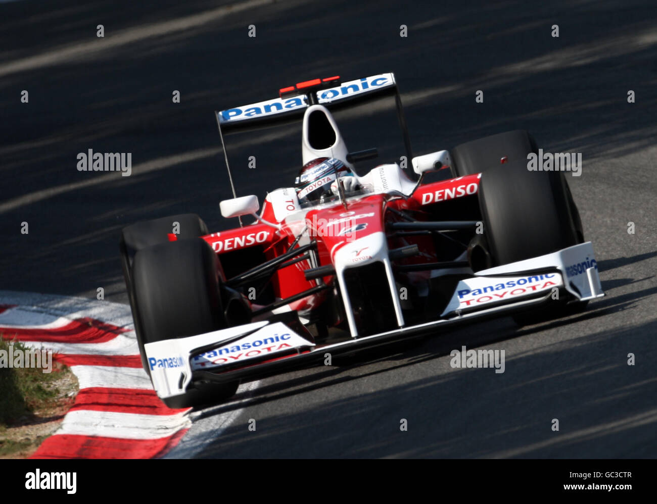 Formula One Motor Racing - Italian Grand Prix - Practice Day - Monza. Toyota's Jarno Trulli during second practice at the Monza Circuit, Italy. Stock Photo