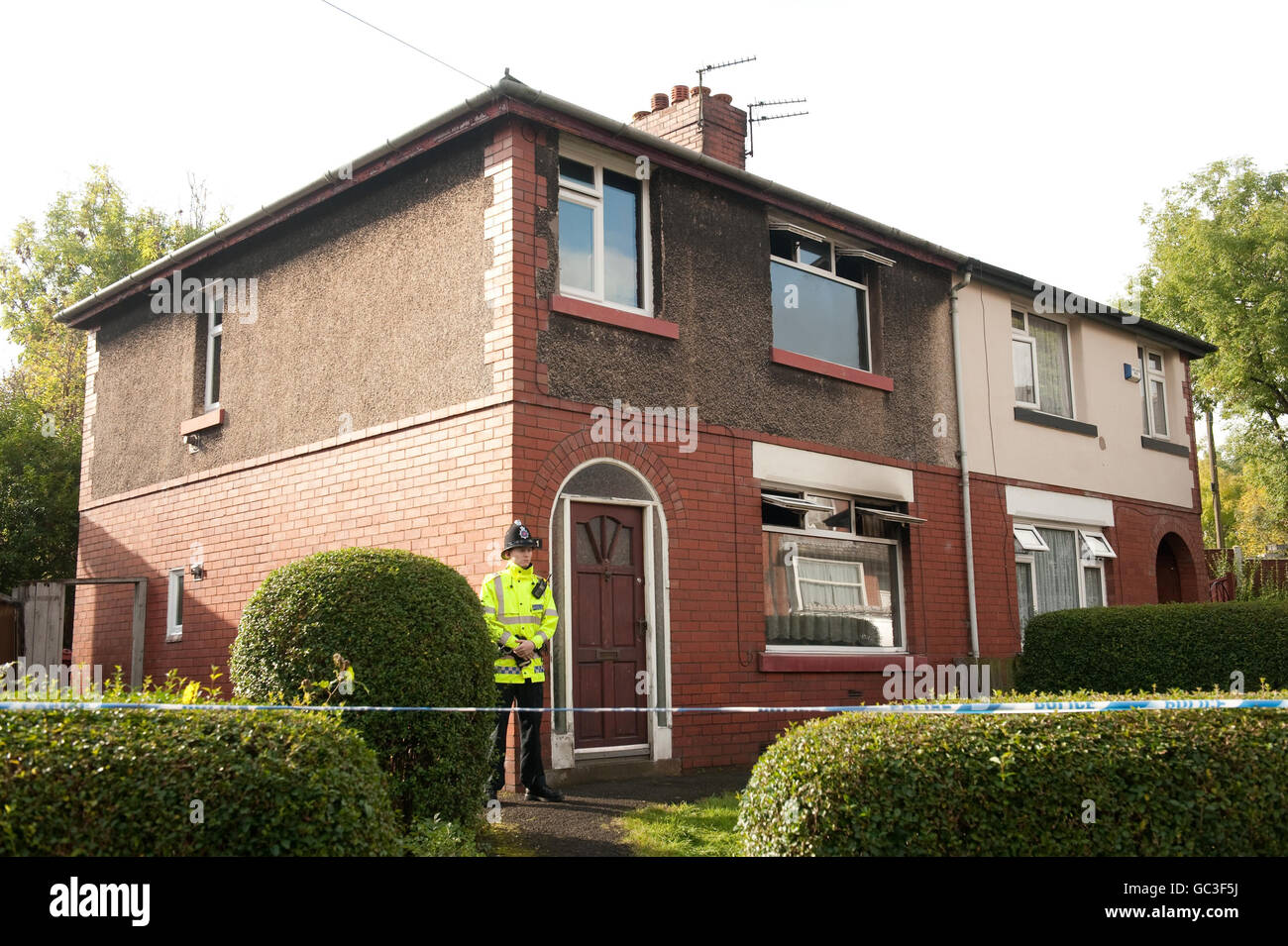 The house on Darley Avenue, Farnworth, Bolton, where a man and a woman