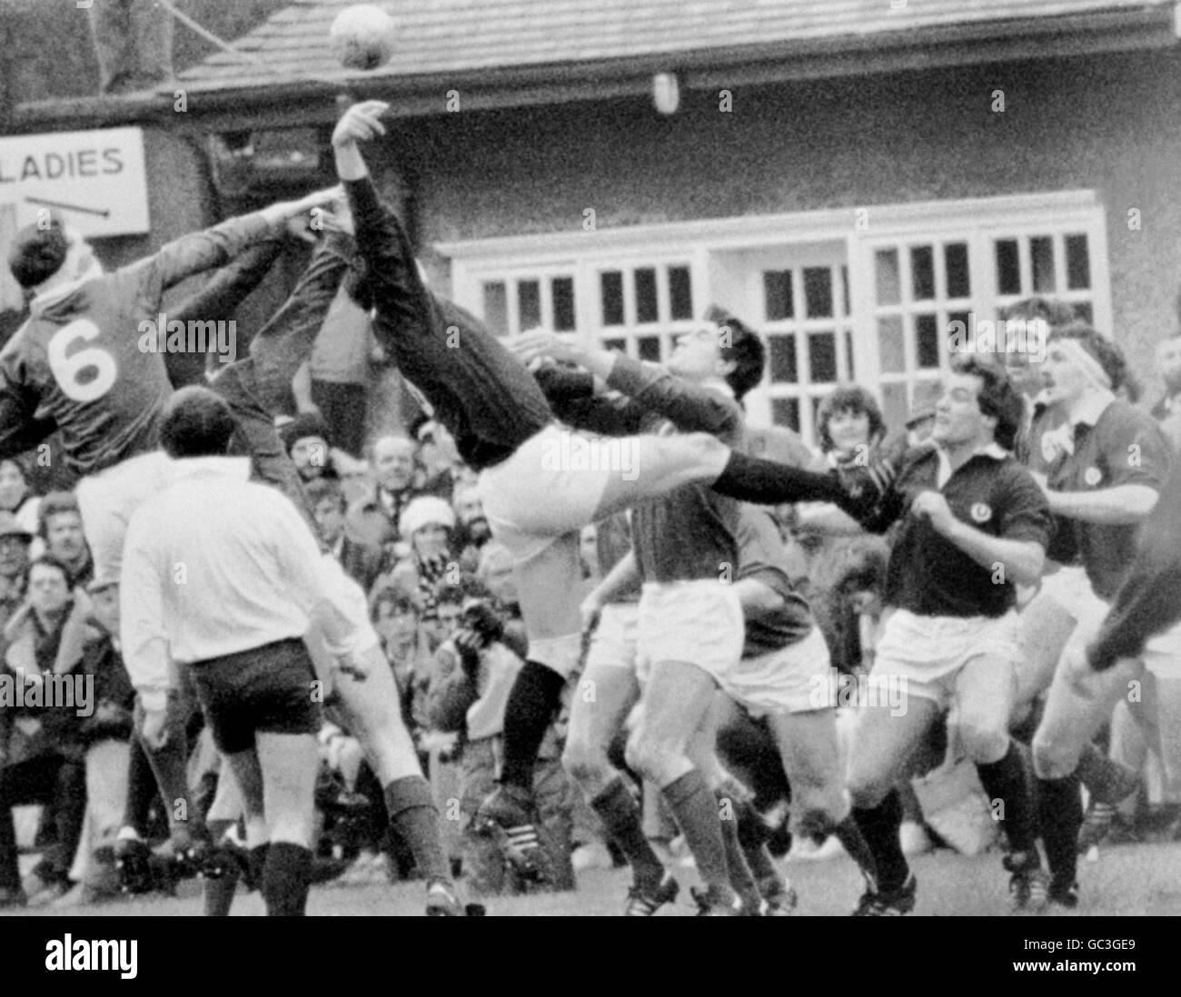 Rugby Union Five Nations Championship Ireland v Scotland Dublin. Action during the Five
