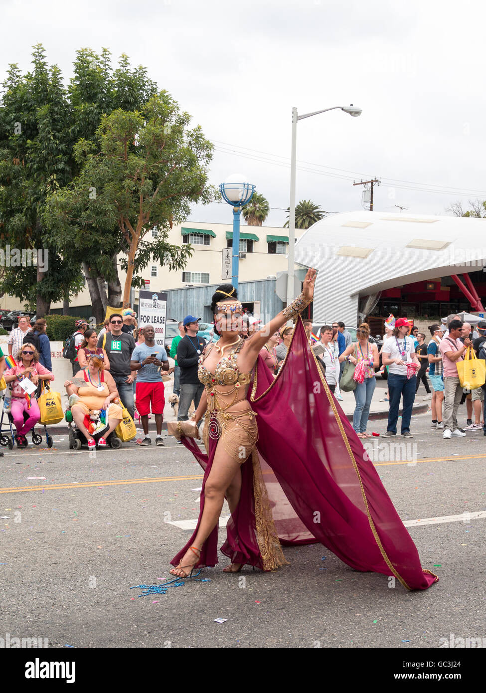 Drag Queen parading in LA Pride Parade 2016 Stock Photo - Alamy