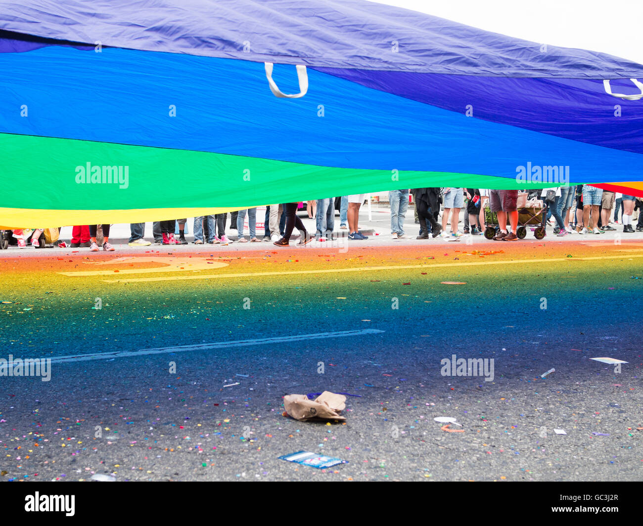 West hollywood pride flag hi-res stock photography and images - Alamy