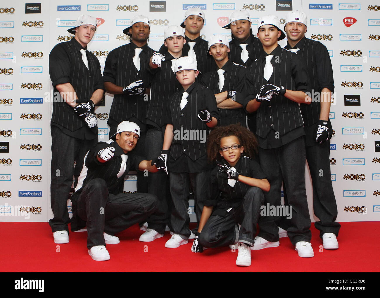 Diversity backstage during the 2009 MOBO awards at the SECC in Glasgow. Stock Photo