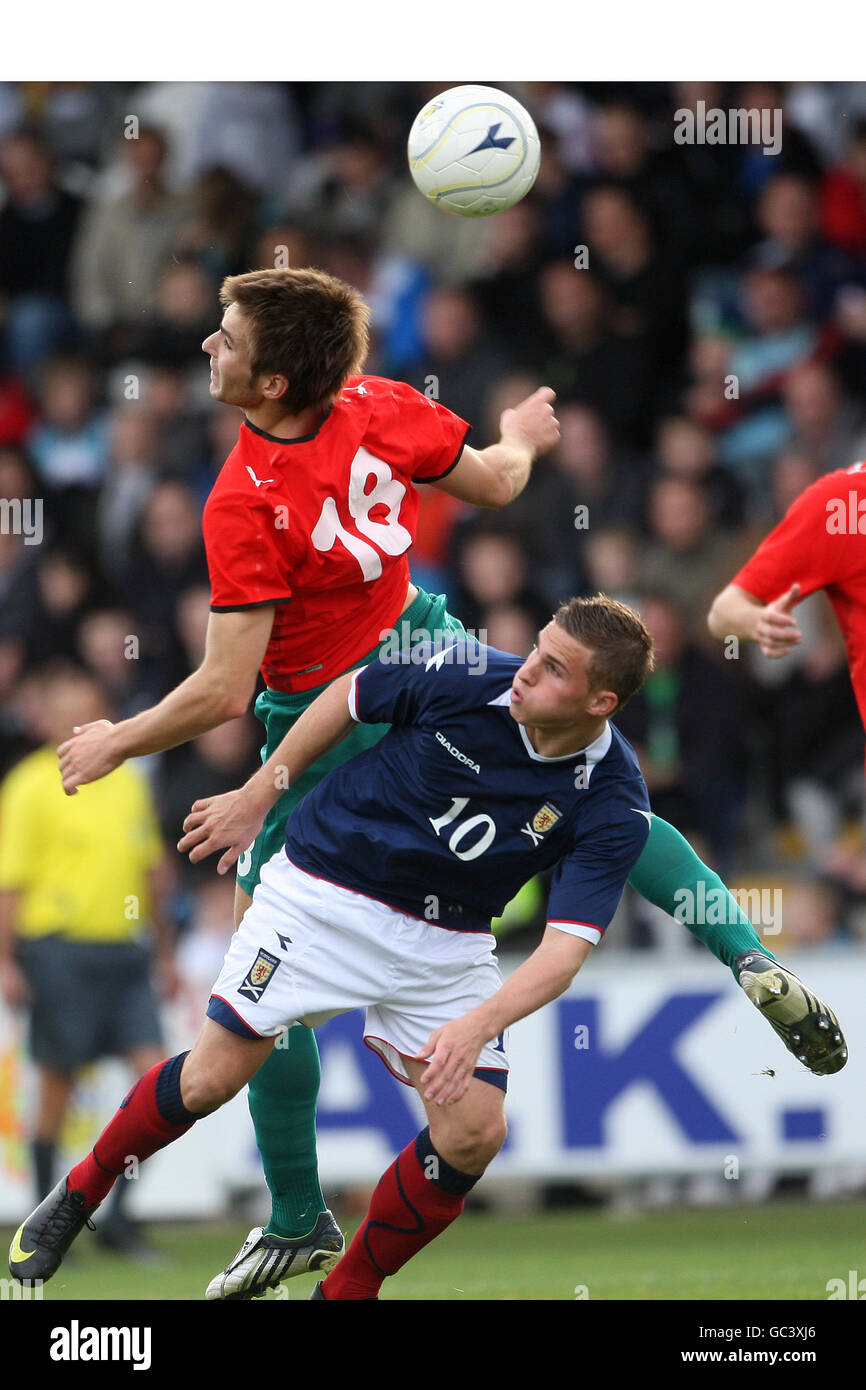 Soccer - UEFA European Under 21 Championship - Scotland v Belarus - St Mirren Park Stock Photo