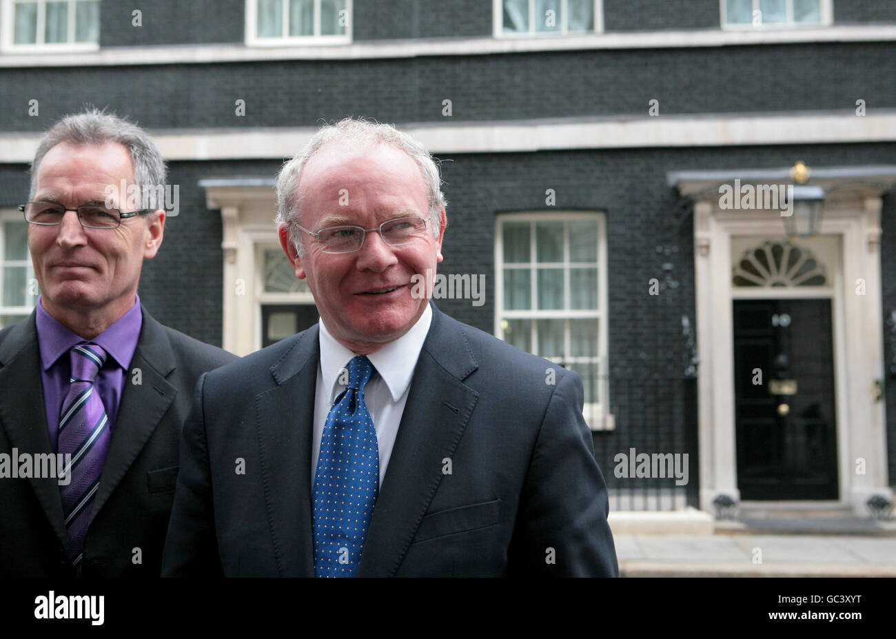 Northern Ireland Deputy First Minister Martin McGuinness (right) And ...