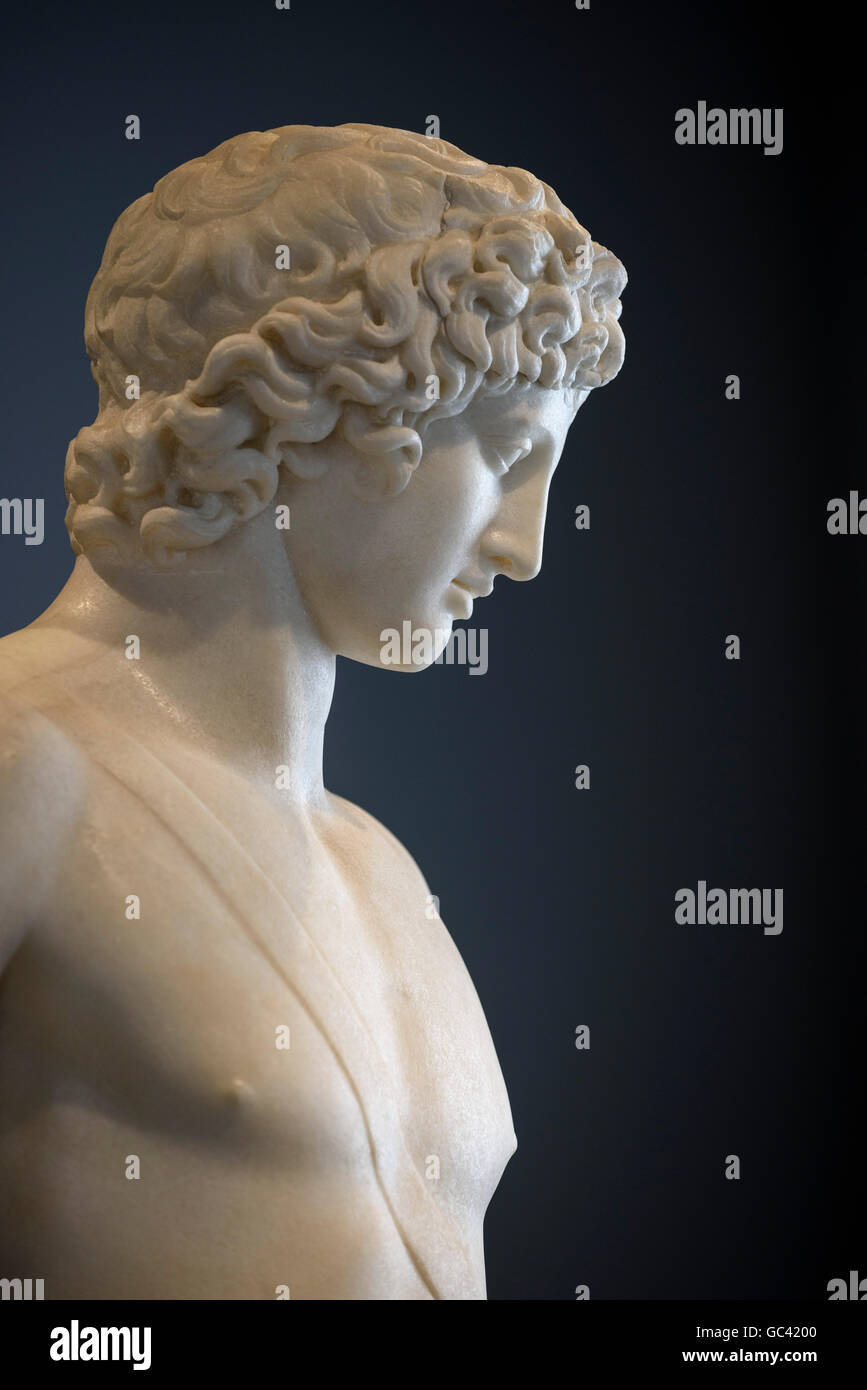 Rome. Italy. Chigi Apollo (ca. mid 2nd C AD) marble statue. Palazzo Massimo alle Terme, Museo Nazionale Romano. Stock Photo