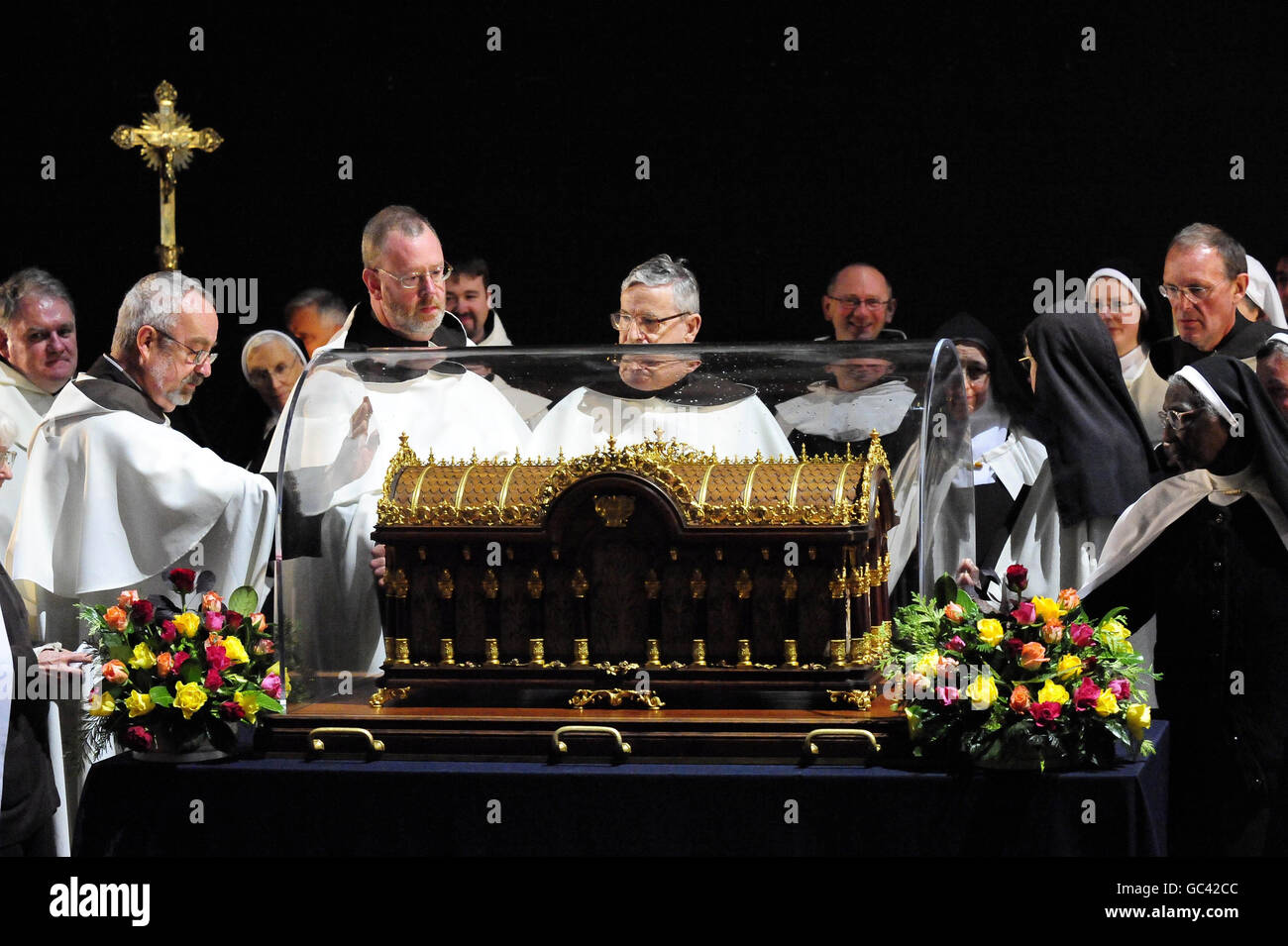 The Relics of St. Therese of Lisieux arrive at York Minster Stock Photo ...