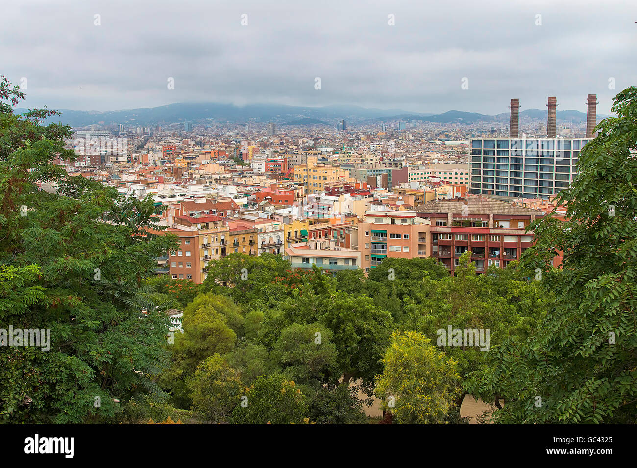 Panorama view of barcelona hi-res stock photography and images - Alamy