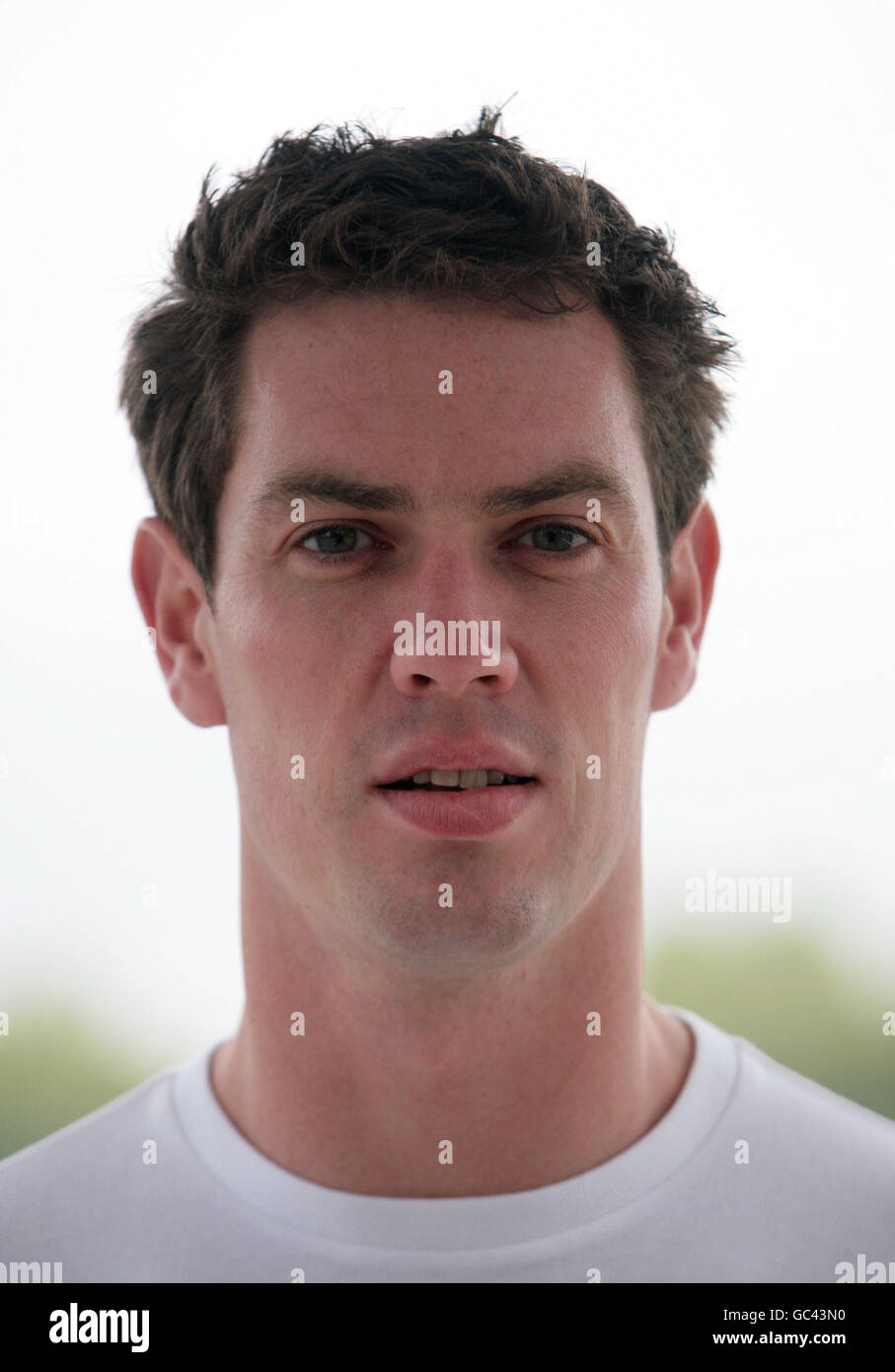 GB Rower Richard Egington at Hyde Park for the launch of the Siemens plc and The Stroke Association Third Annual Stroke for Stroke campaign. Stock Photo