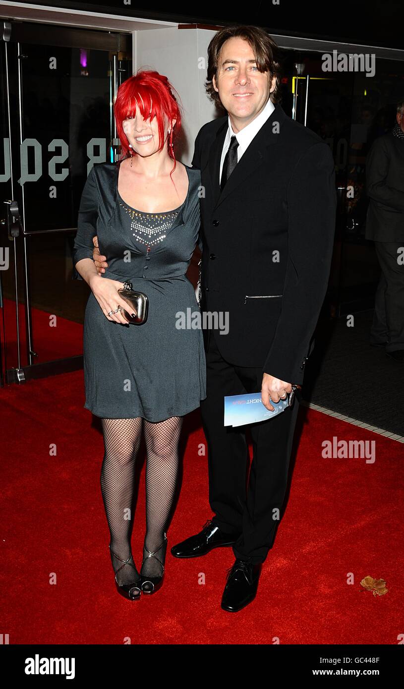 Jonathan Ross and his wife Jane Goldman arrive for the world premiere of Fantastic Mr Fox during the opening gala of the The Times BFI London Film Festival at the Odeon, Leicester Square Stock Photo