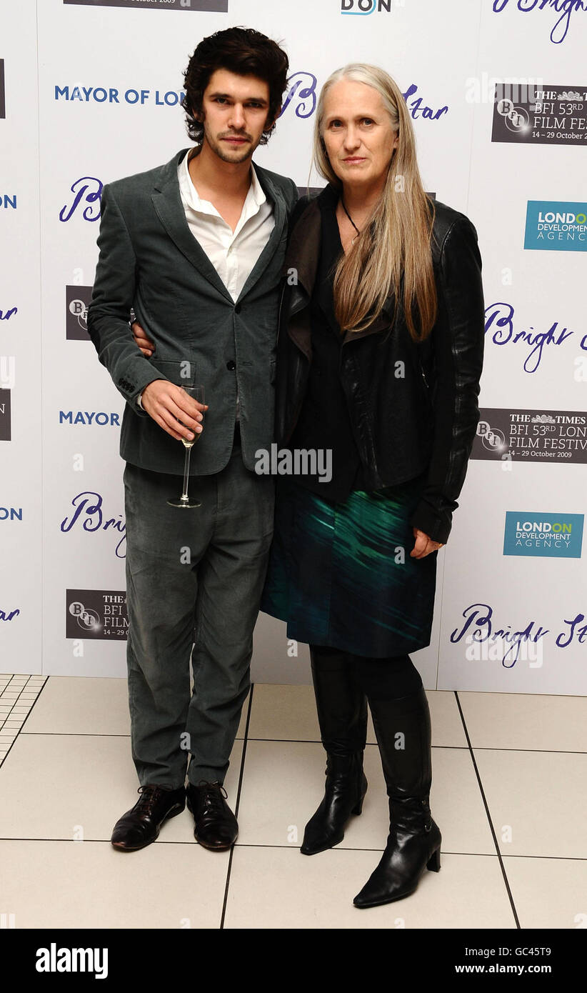 Ben Whishaw and Director Jane Campion arrive at the premiere of Bright  Star, during the London Film Festival, at the Odeon in Leicester Square,  London Stock Photo - Alamy, image size:822x1390