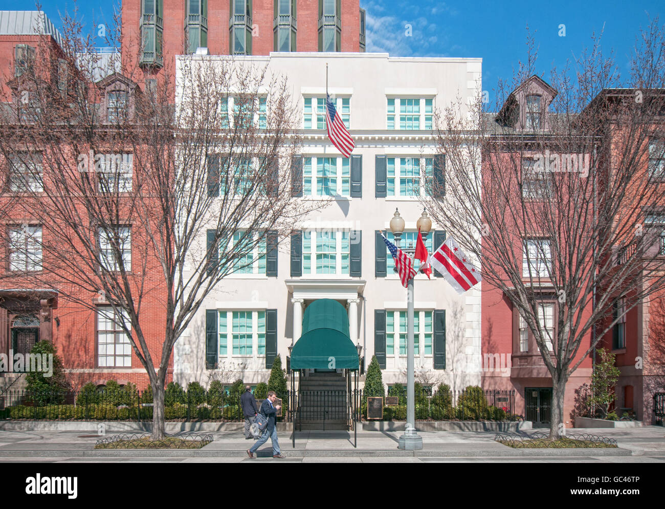 Blair house, the President's guest house for foreign leaders to stay at