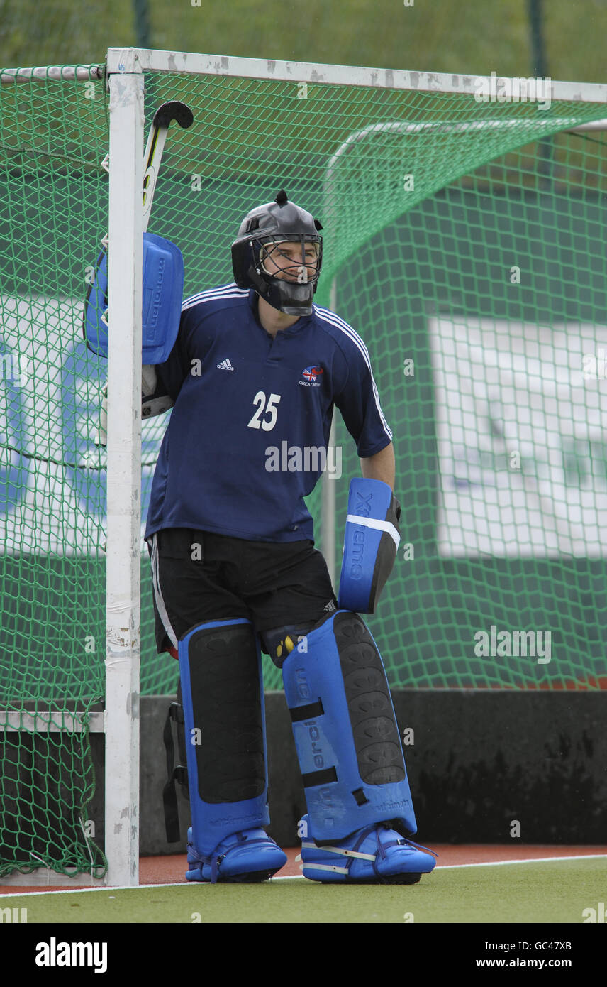 Hockey - Setanta Trophy - Great Britain v Canada - Dublin. Great Britain's goalkeeper James Fair Stock Photo