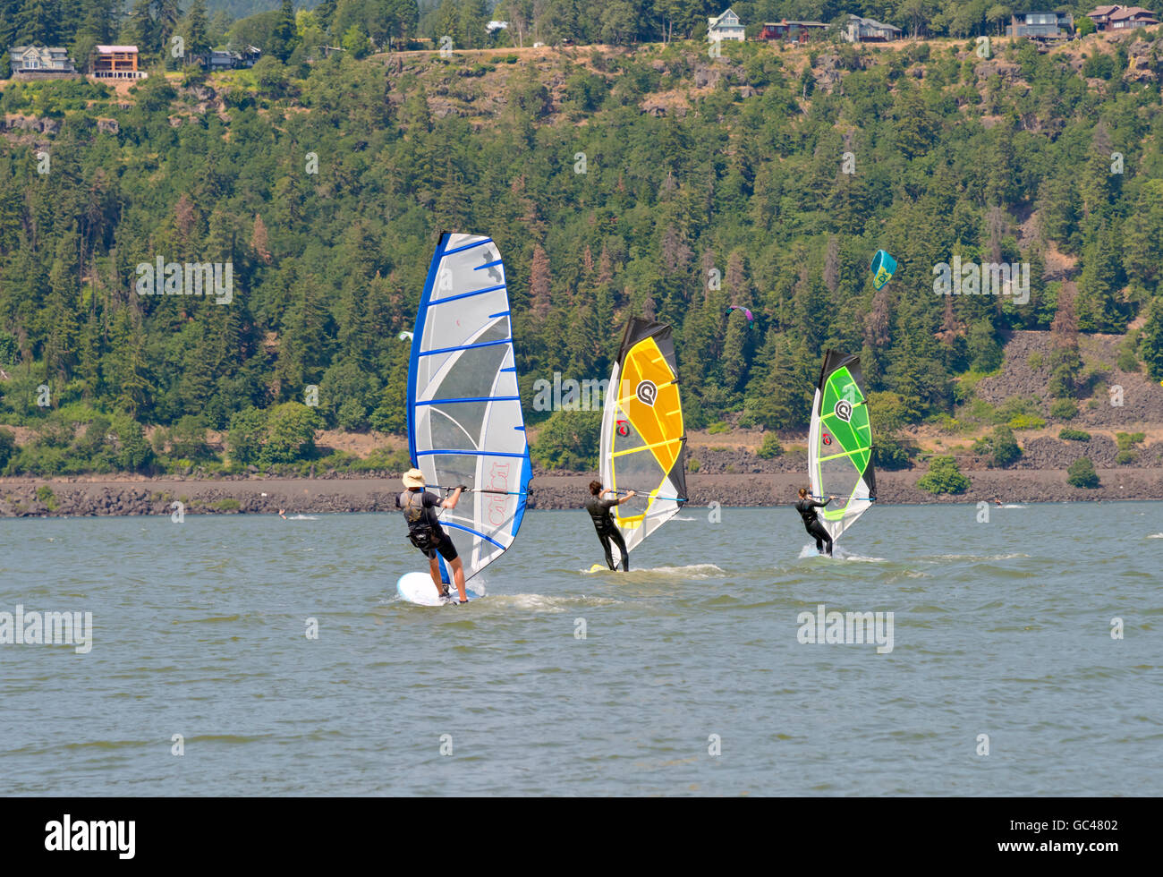 Wind surfing hood river hires stock photography and images Alamy