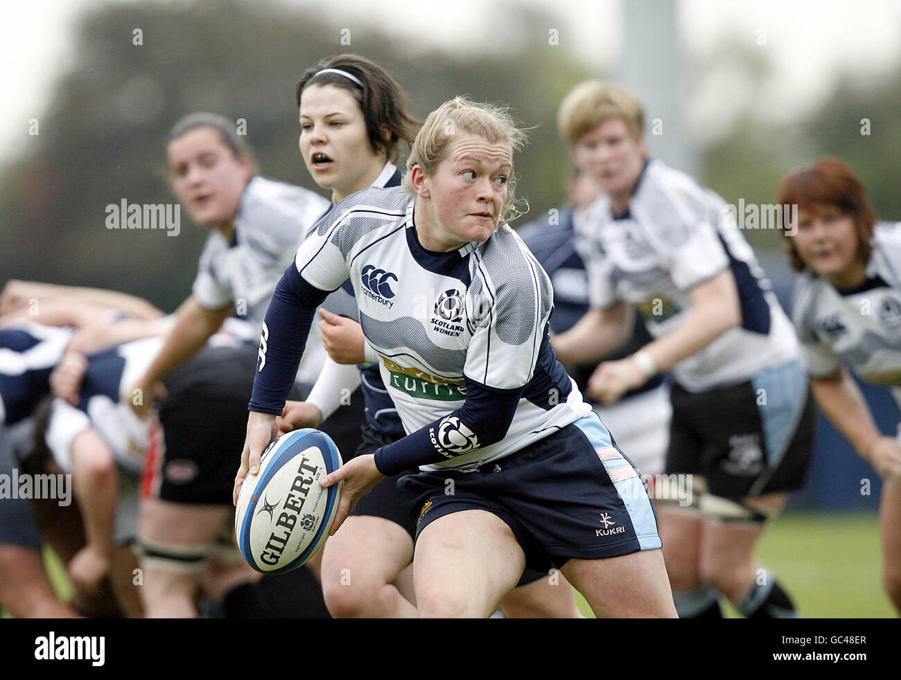 Rugby Union Scotland Women's National Rugby Team Training Stock
