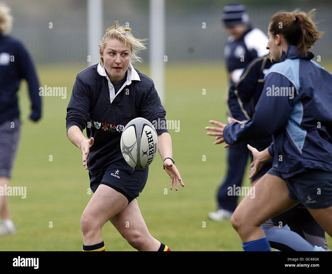 Female Rugby Training Rugby Union - Scotland Women's National Rugby Team - Training Stock ...