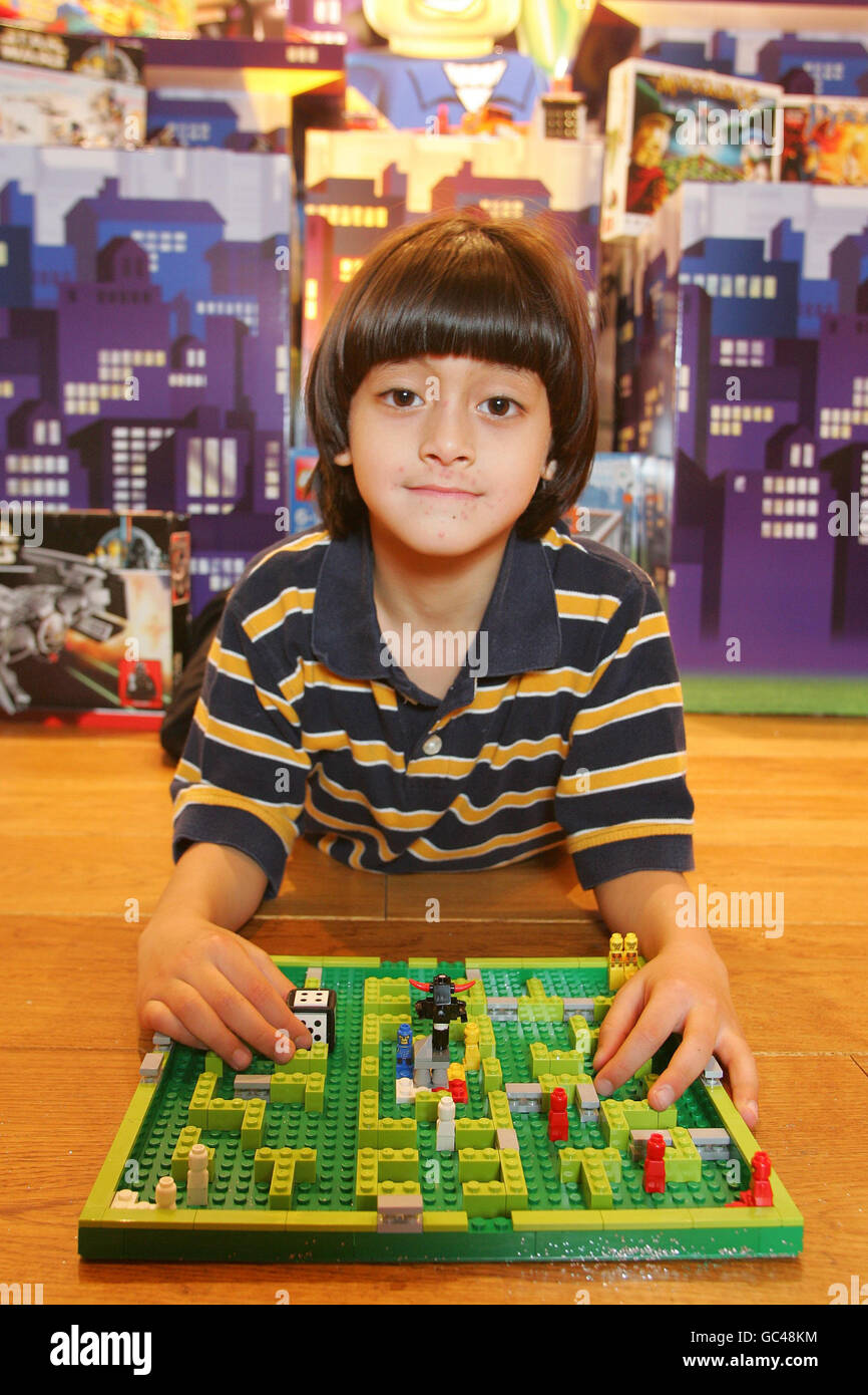 6 year old jay plays with lego games minotaurus from lego hi-res stock  photography and images - Alamy