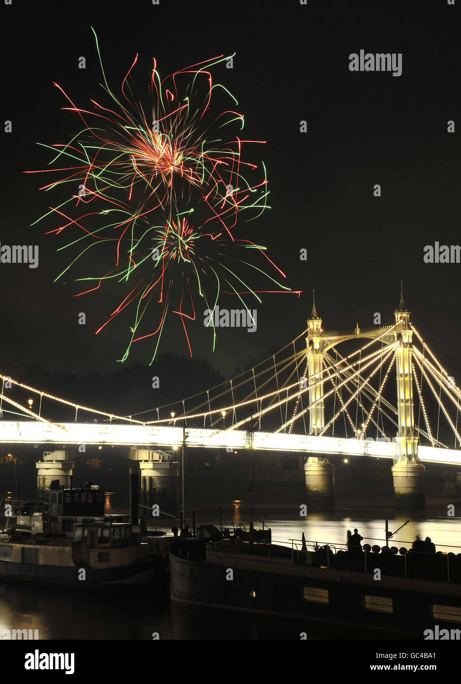Battersea Park fireworks Stock Photo