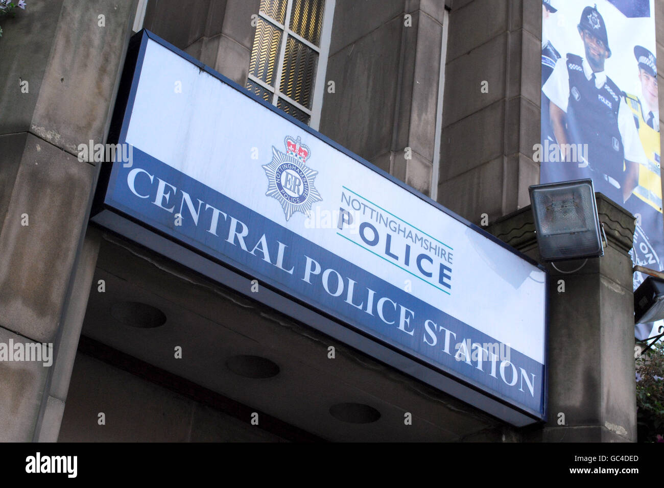 Retail Stock. Nottingham Central Police Station Stock Photo