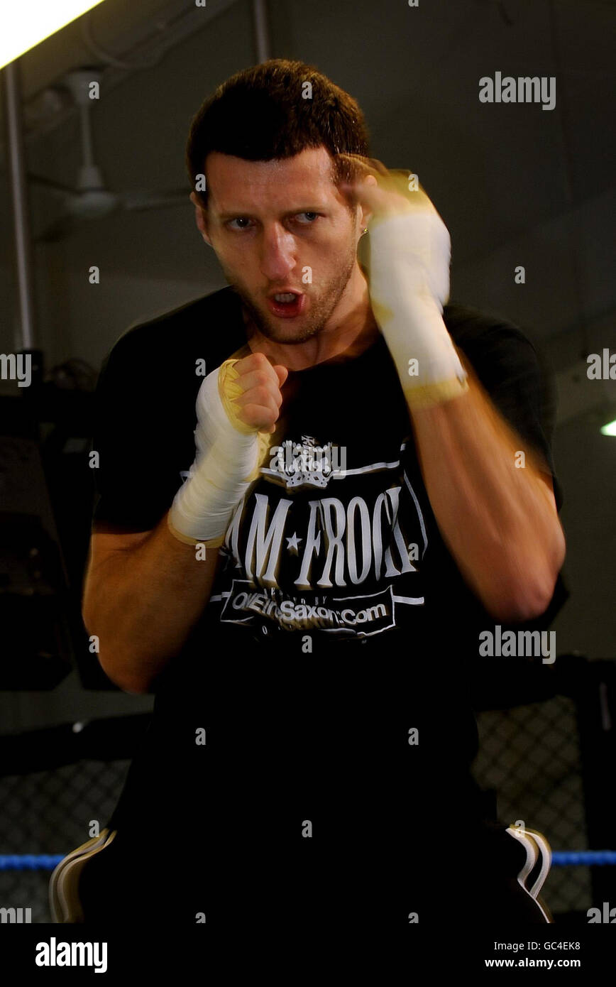 Boxing Carl Froch Photocall Liberty Gym Nottingham. Carl Froch