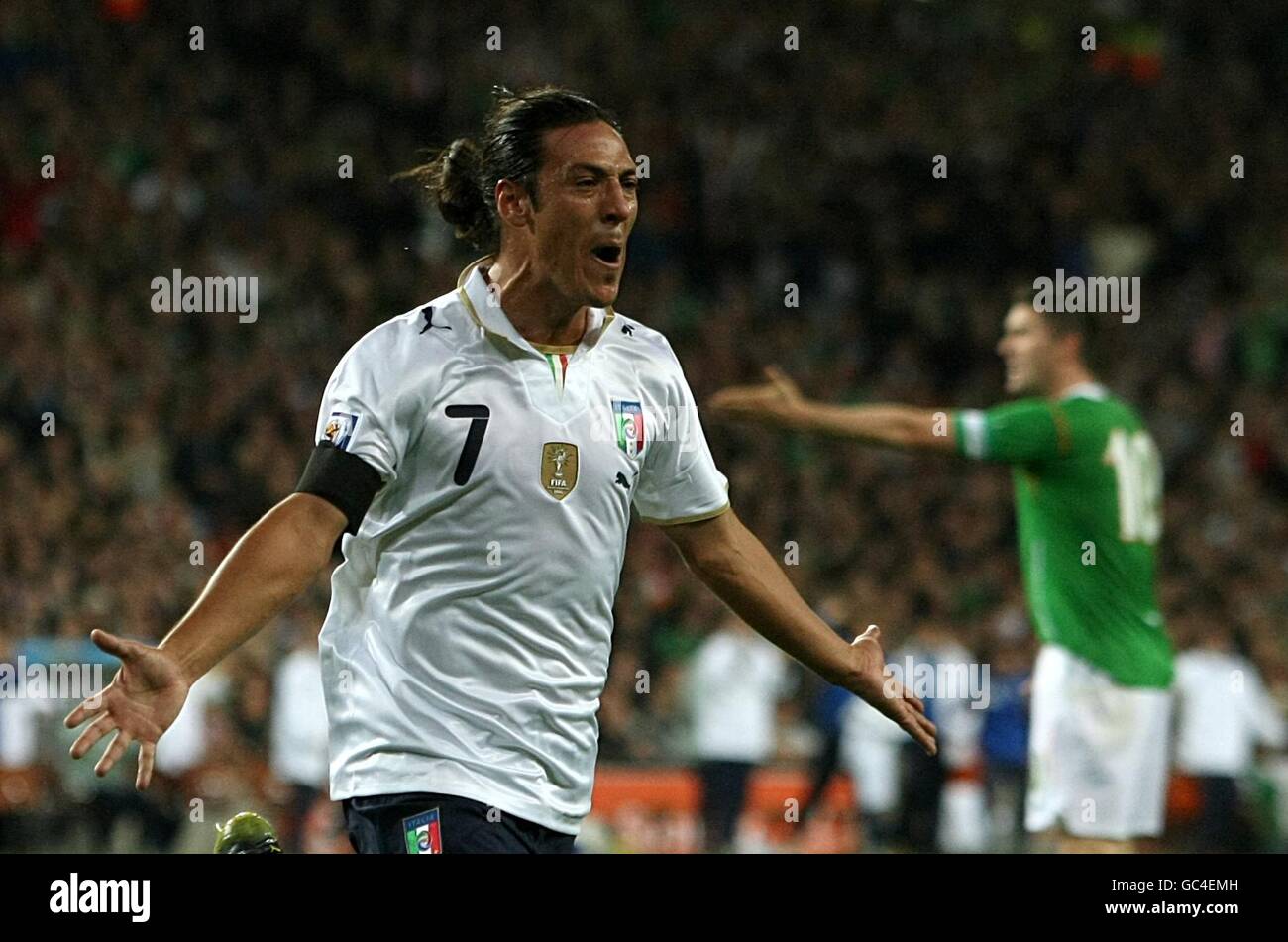 Mauro camoranesi italy celebrates goal hires stock photography and