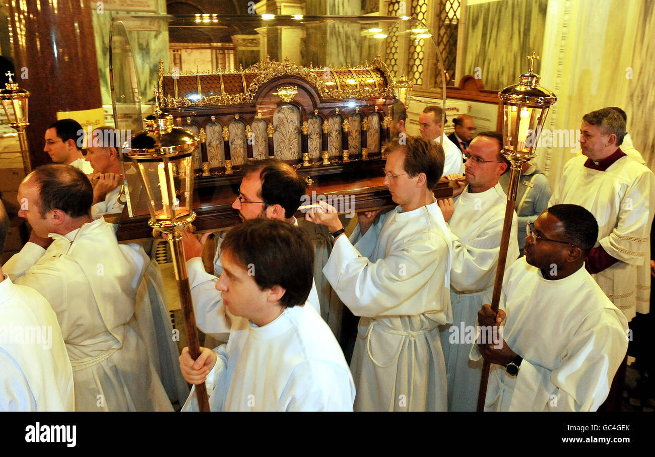 St Therese of Lisieux relics on tour Stock Photo - Alamy