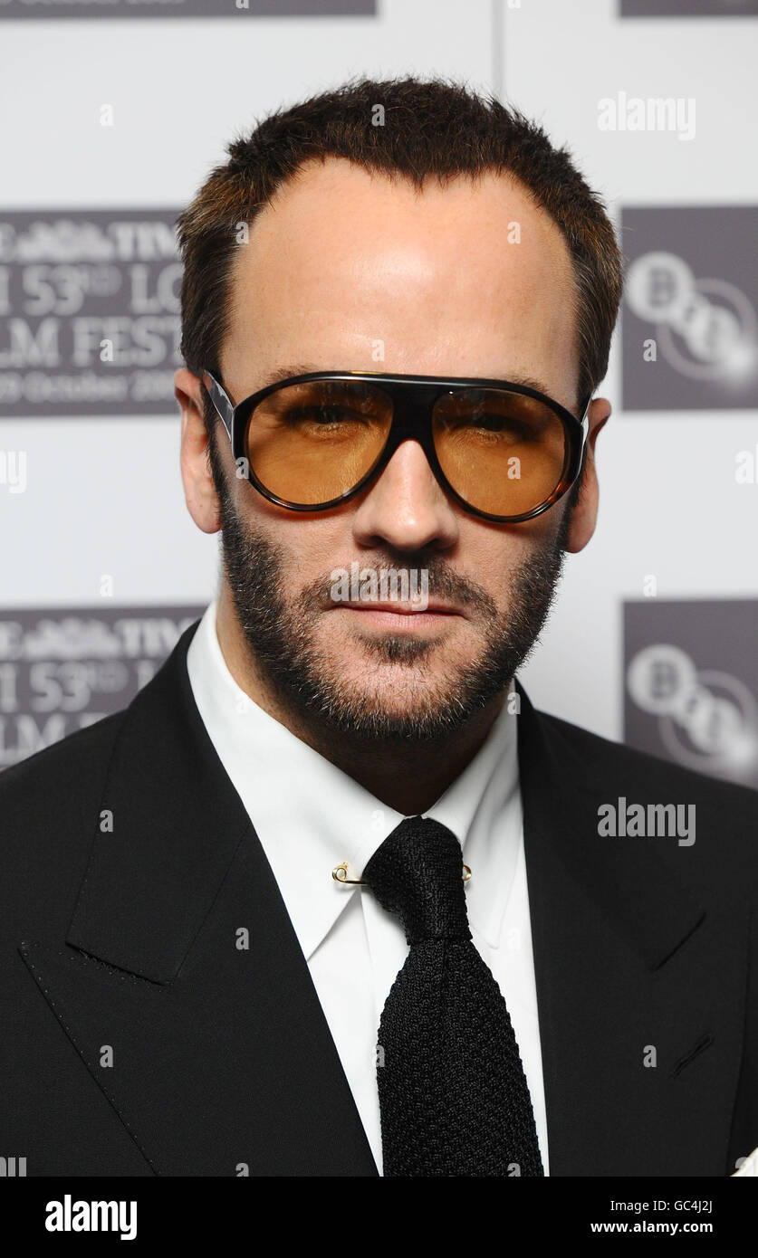 Tom Ford at the premiere of the new film A Single Man, at the Vue Cinema in  central London, part of the Times BFI 53rd London Film Festival Stock Photo  - Alamy