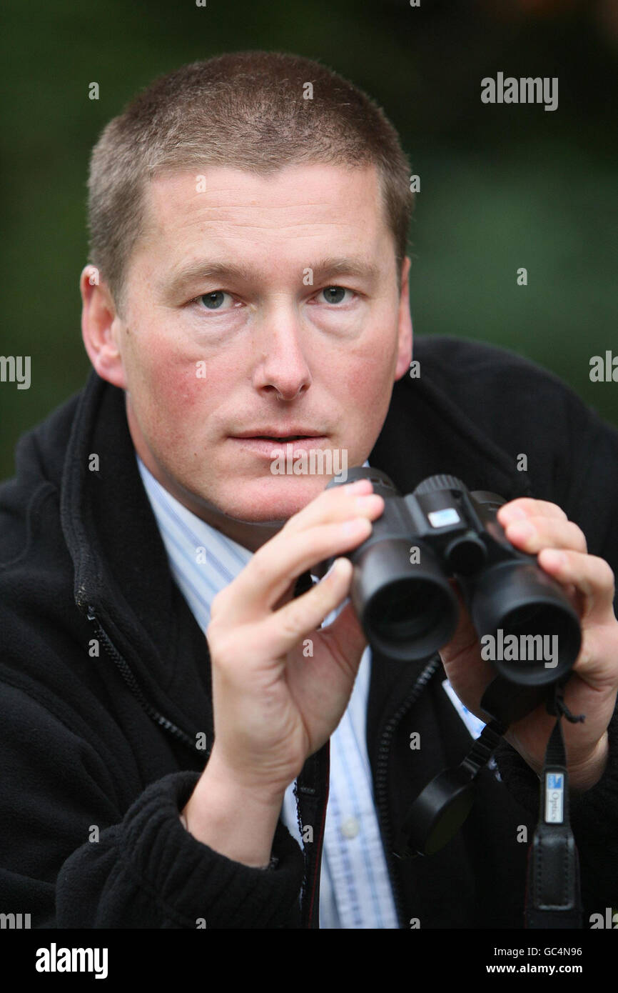 RSPB Northern Ireland director Dr James Robinson, at Belvoir Park Forest in Belfast. A petition to help protect Northern Ireland`s natural environment has been launched by the RSPB. Stock Photo