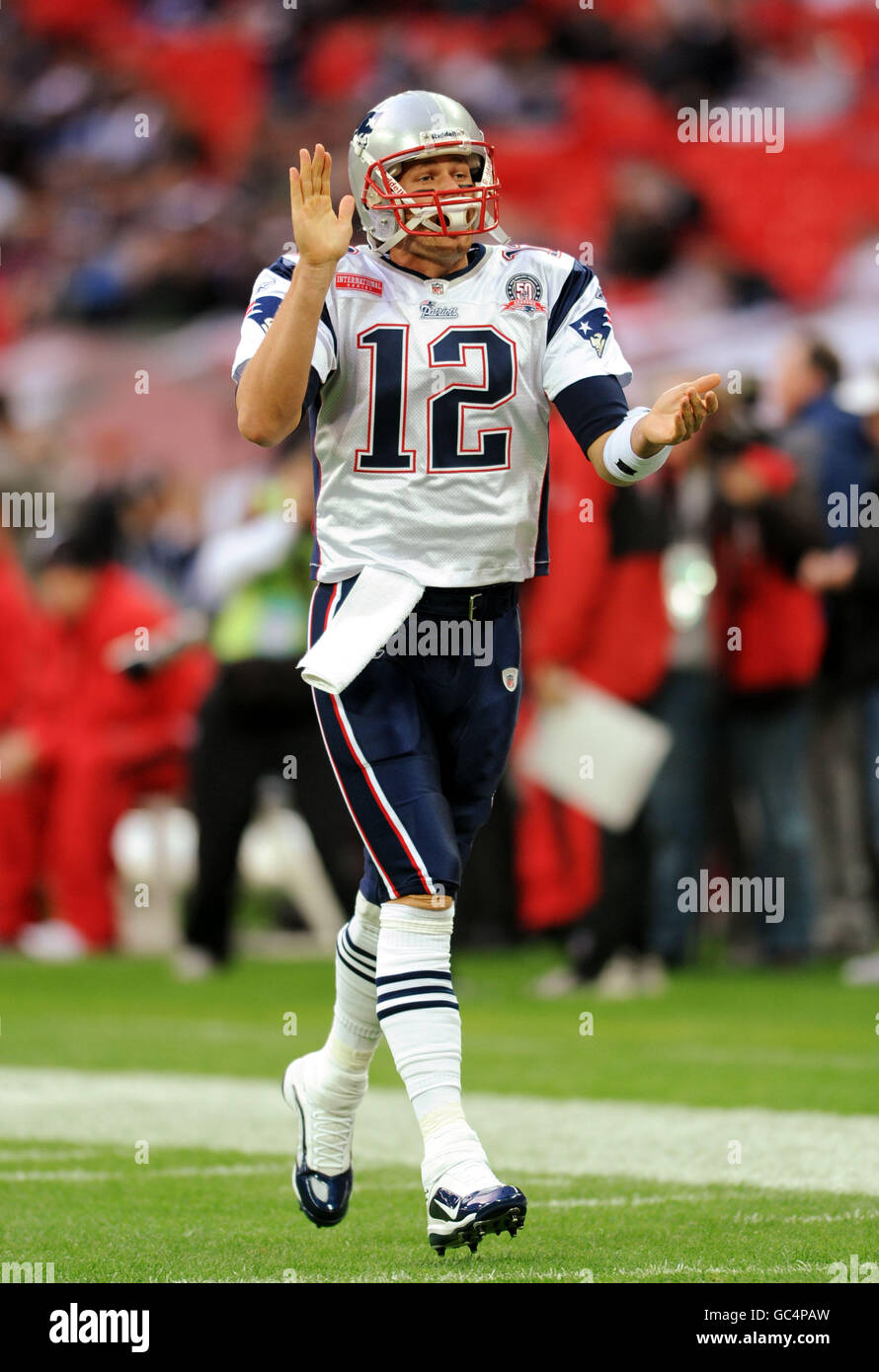 American Football - NFL - New England Patriots v Tampa Bay Buccaneers - Wembley Stadium. Tom Brady, Tampa Bay Buccaneers Stock Photo