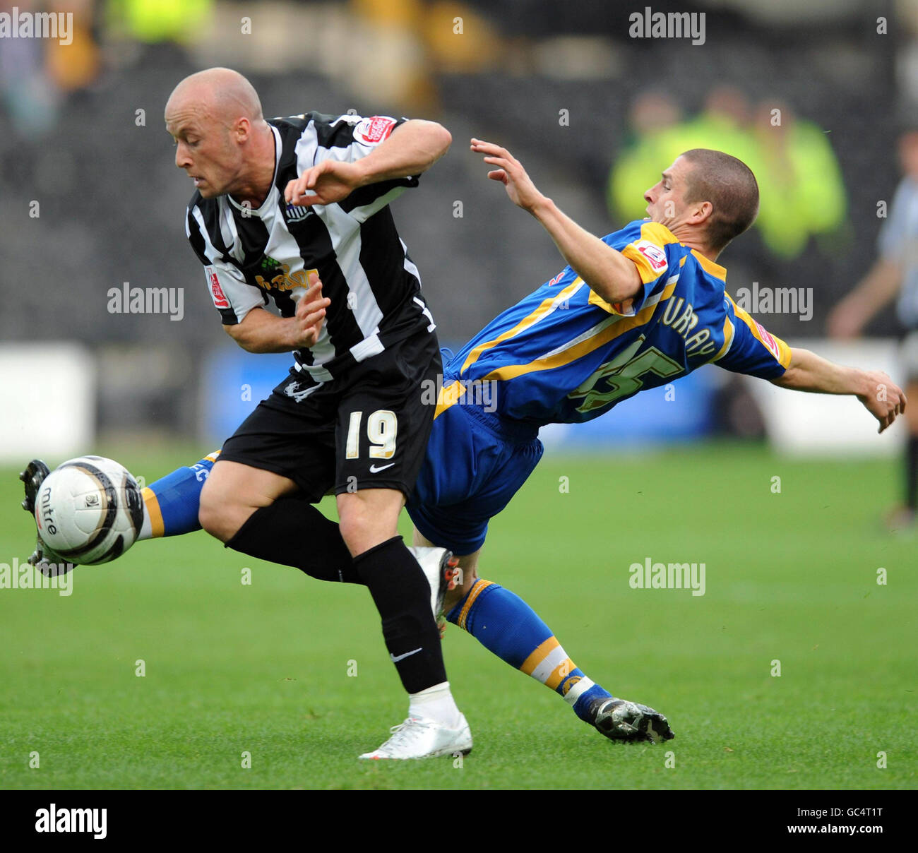 Soccer coca cola football league two notts county shrewsbury town lane