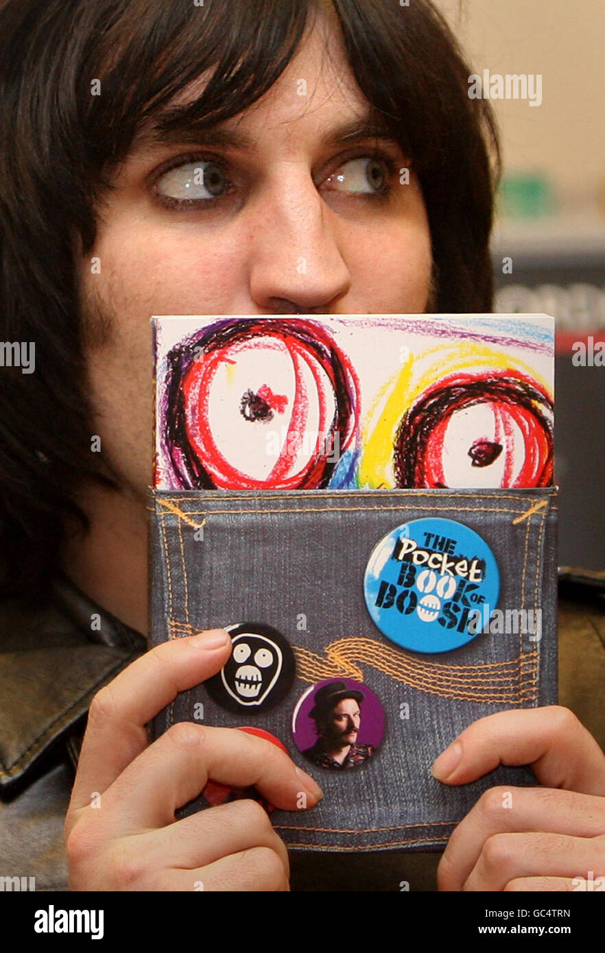 Noel Fielding, one half of Comedy duo The Mighty Boosh during a signing session for their book The Pocket Book of Boosh at Borders Books in Glasgow. Stock Photo