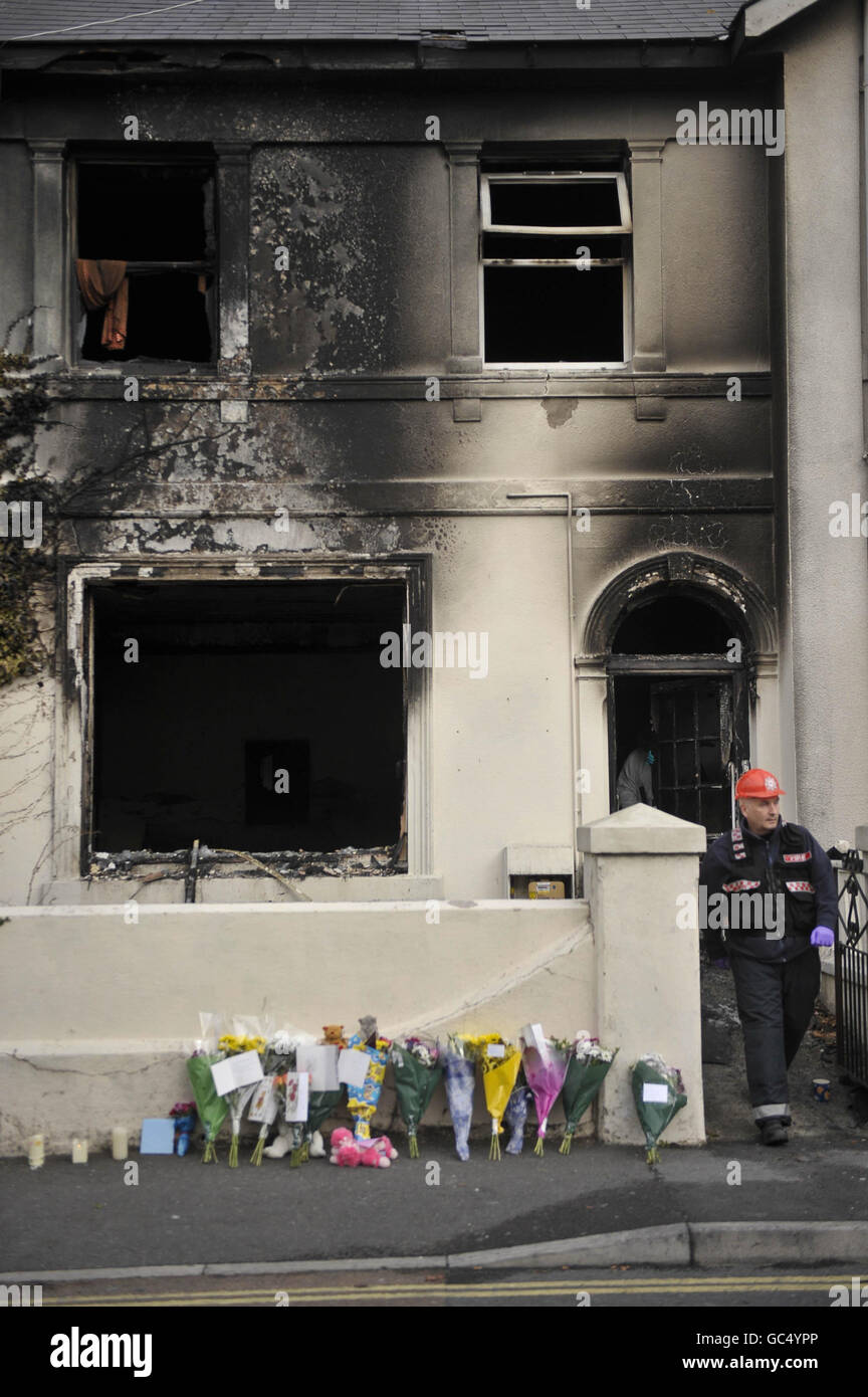 Two children killed in house fire Stock Photo - Alamy