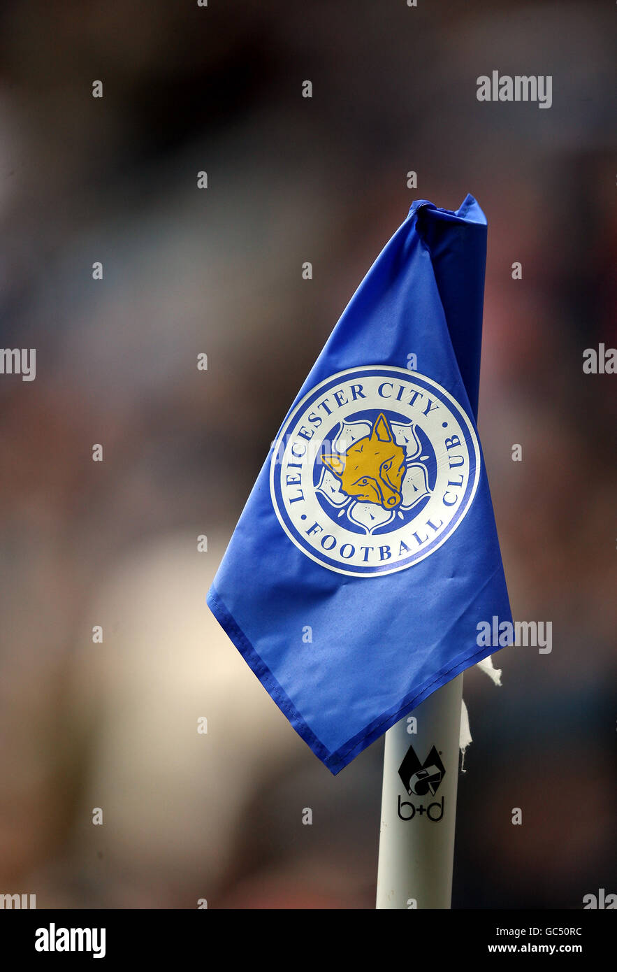 Soccer - Coca-Cola Football League Championship - Leicester City v Derby County - The Walkers Stadium. The corner flag at Leicester City Stock Photo