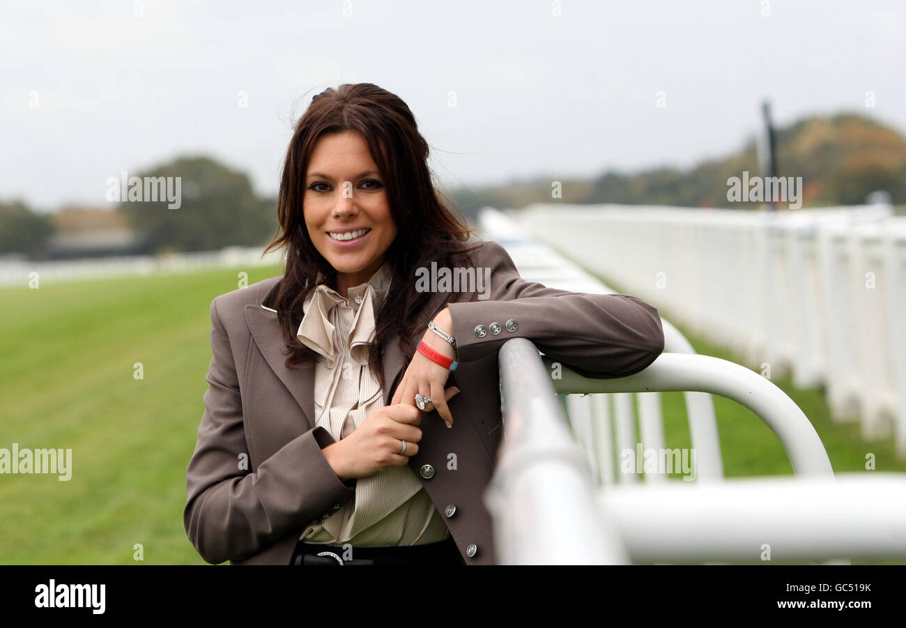 Toni Terry attends a photocall to launch 'Horses For Heroes' in aid of Help For Heroes at Ascot Racecourse in Berkshire. Stock Photo