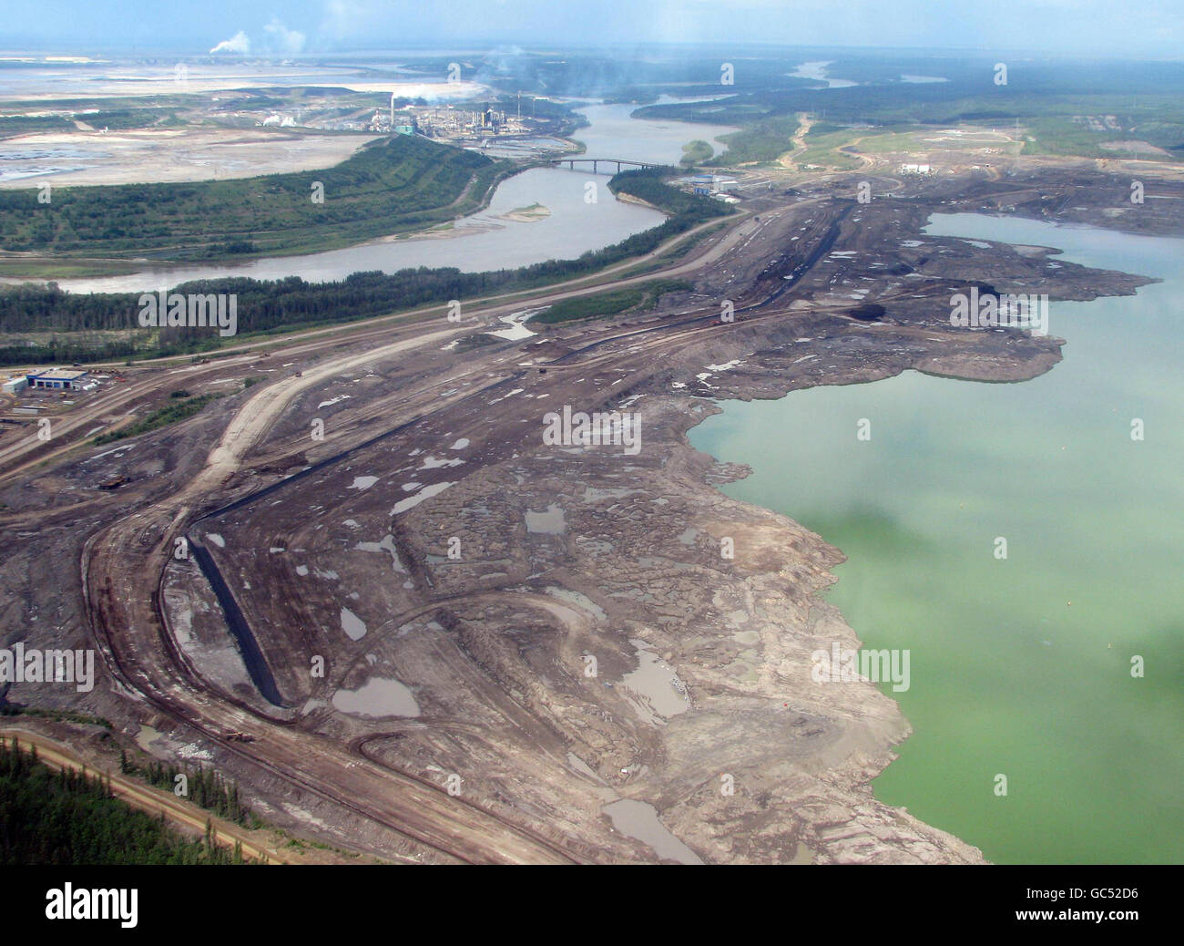 Canadian tar sands controversy Stock Photo