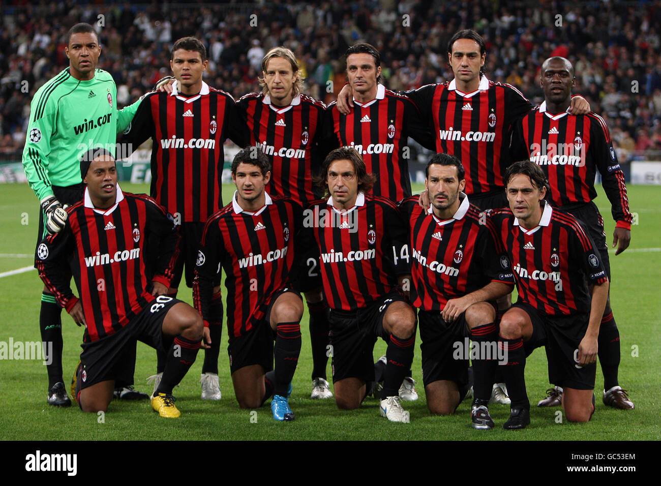 Soccer - UEFA Champions League - Group C - Real Madrid v AC Milan -  Santiago Bernabeu Stadium Stock Photo - Alamy