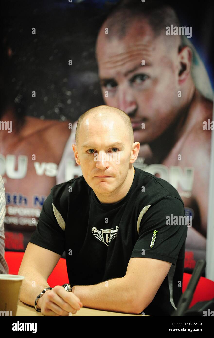 Half length mid top ricky hatton brother hires stock photography and