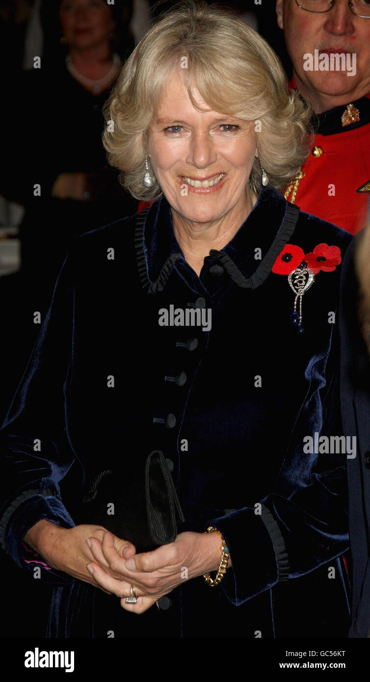 The Duchess of Cornwall smiles during a reception at 'The Rooms' in Saint John's, Newfoundland, as part of the Royal couples visit to Canada. Stock Photo