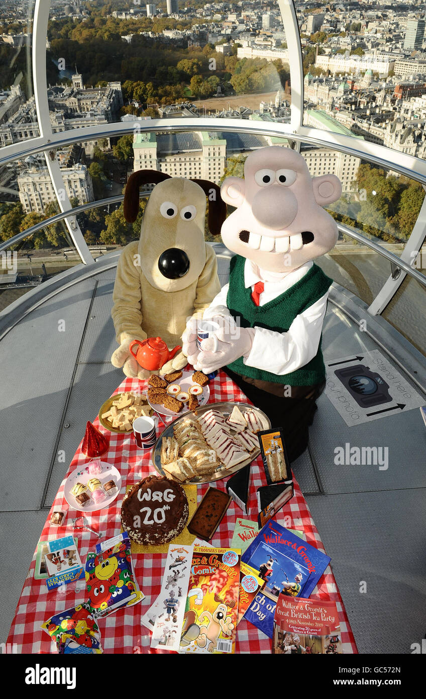 Wallace and Gromit celebrate their 20th Birthday. Wallace and Gromit