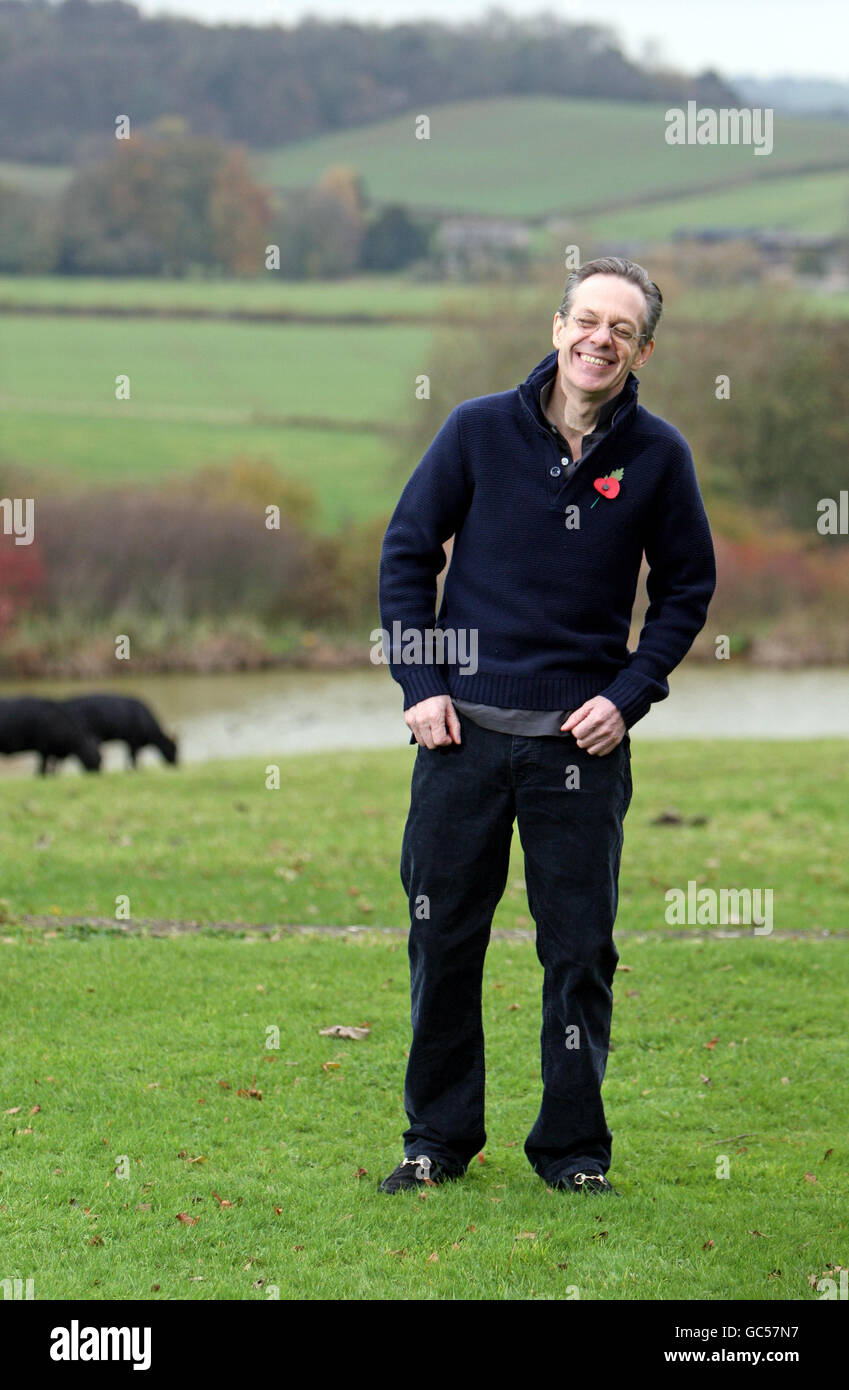 Freed mercenary Simon Mann in the English countryside following his pardon and release from the Government of Equatorial Guinea. Stock Photo